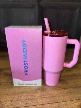 Brand New:  FrostBuddy - Thicc Buddy Tumbler with Straw - 40oz